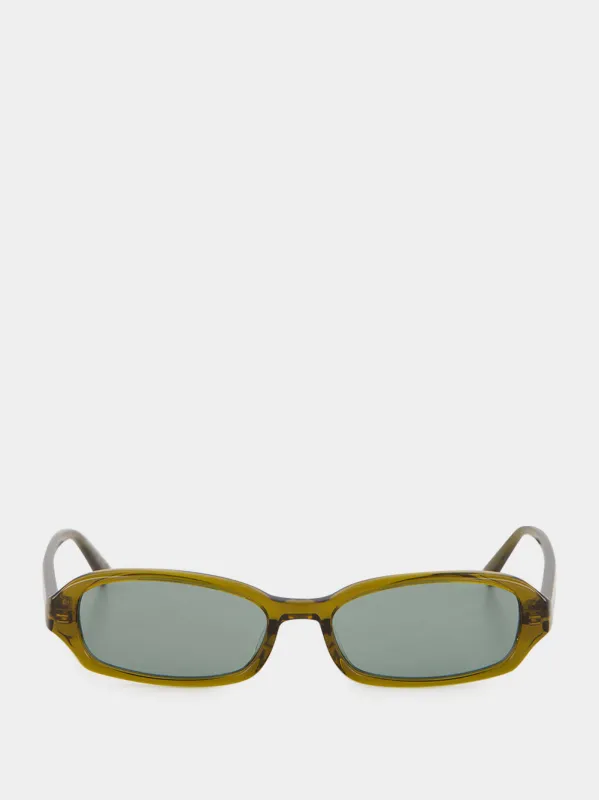 Transparent Khaki YSL SL 872 Sunglasses made by Yves Saint Laurent