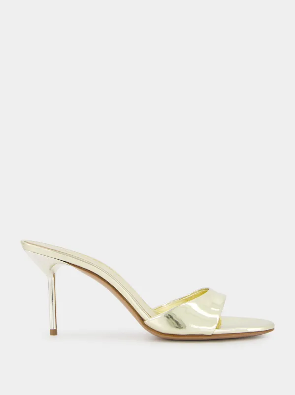 Gold Lidia Mule 70 made by Paris Texas