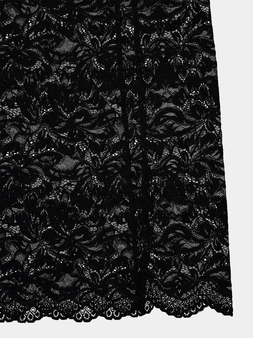 Black Layered Lace Midi Dress sold by Fashion Clinic product image thumbnail 4