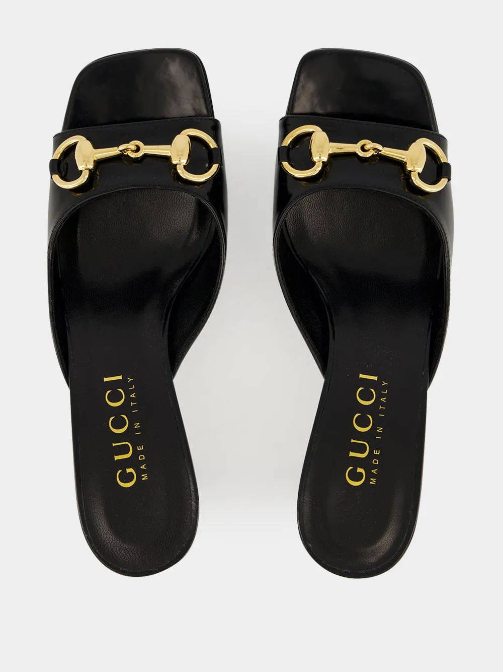 Black Signora Horsebit Slide Sandals sold by Fashion Clinic product image thumbnail 4