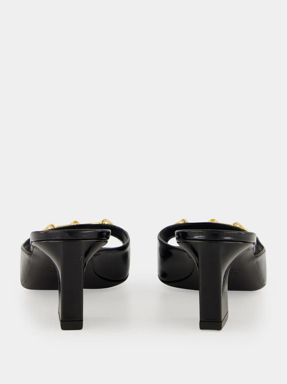 Black Signora Horsebit Slide Sandals sold by Fashion Clinic product image thumbnail 5