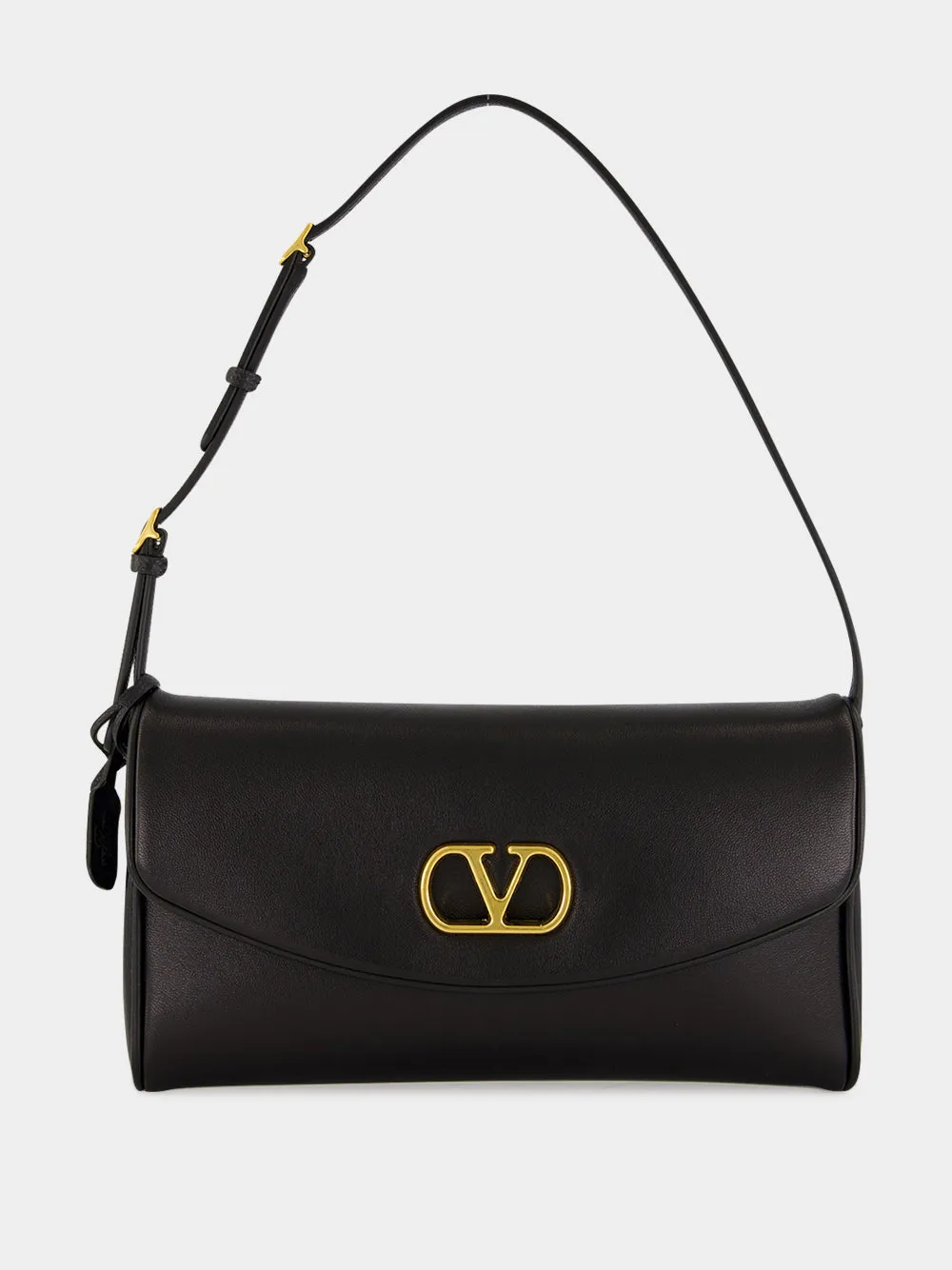 Black DeVain Small Nappa Shoulder Bag sold by Fashion Clinic product image thumbnail 2