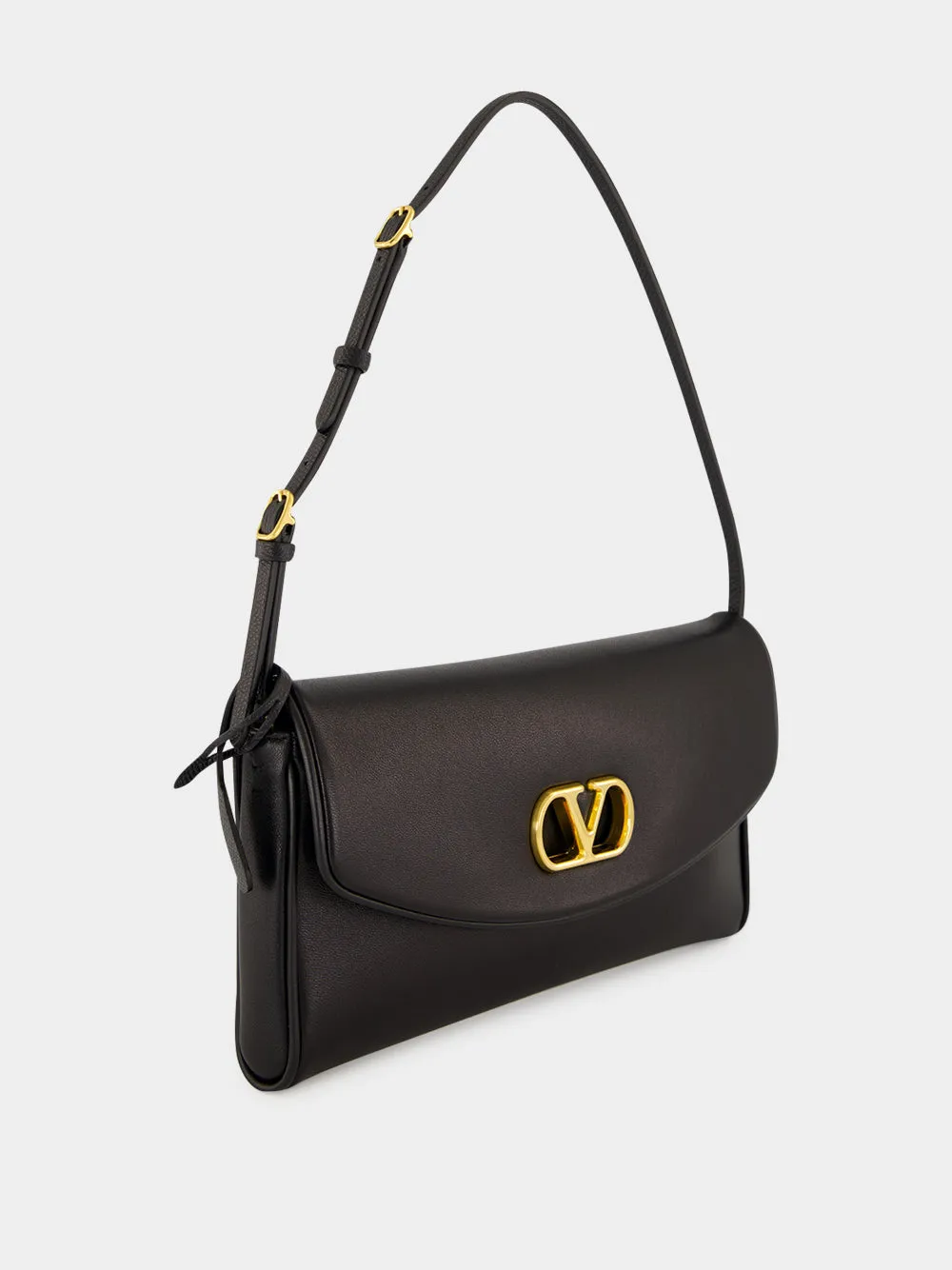 Black DeVain Small Nappa Shoulder Bag sold by Fashion Clinic product image thumbnail 4