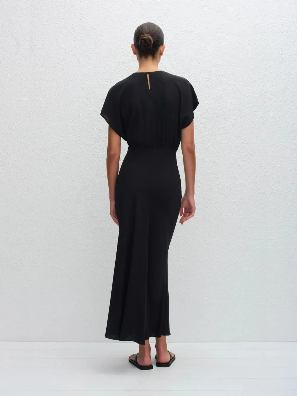 Black Bias Midi Tee Dress sold by Fashion Clinic product image thumbnail 3