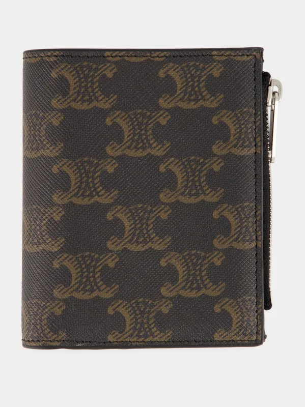 WALLET COMPACT TRIOMPHE CANVAS Poly-Viscose made by Celine