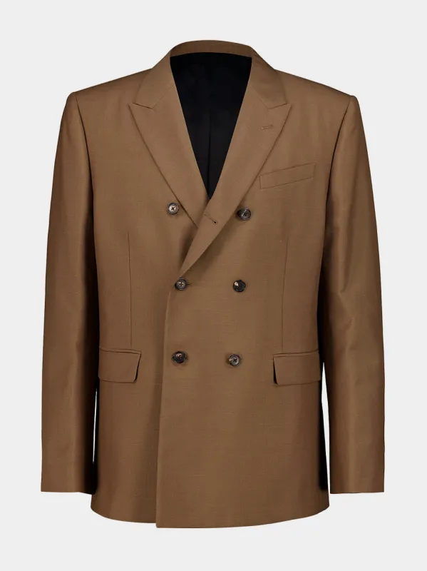 BLAZER DOUBLE BREASTED CLASSIC WOVEN POLYAMIDE made by Celine