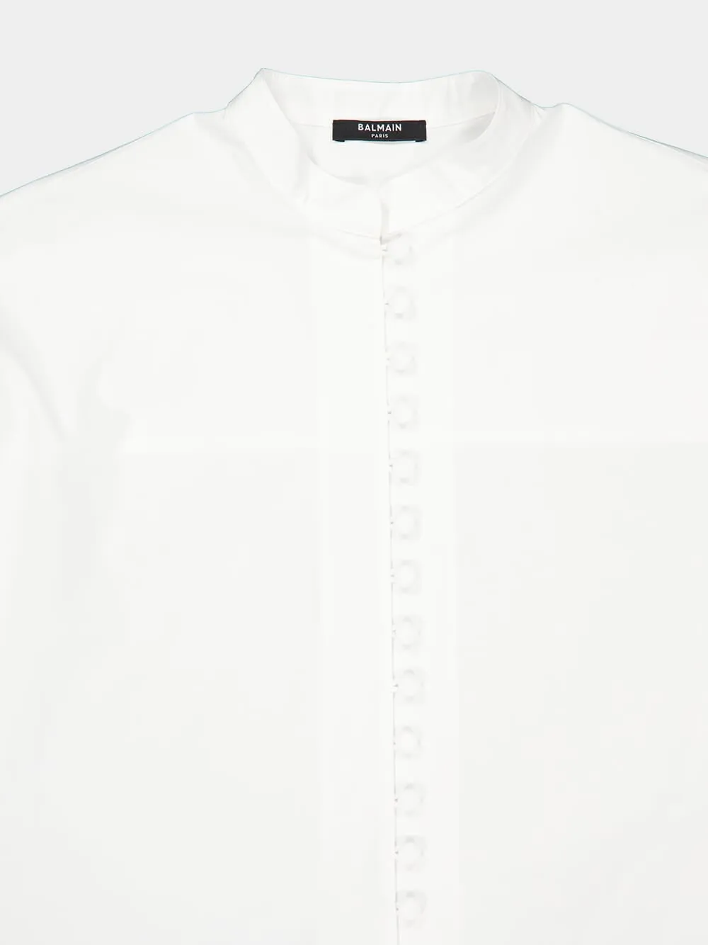 White Batwing Cotton Poplin Shirt sold by Fashion Clinic product image thumbnail 3