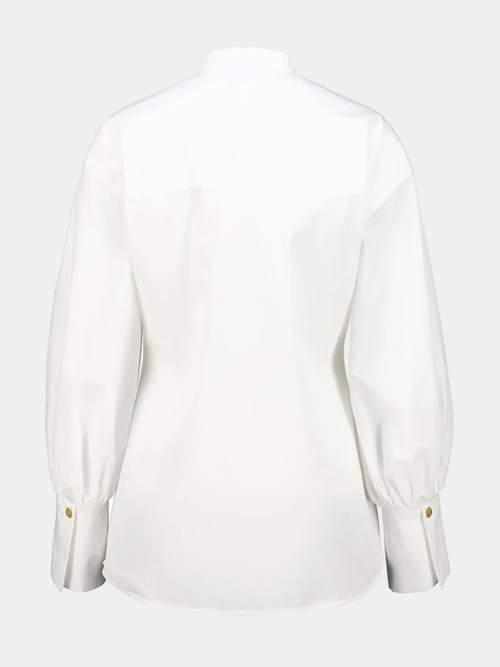 White Batwing Cotton Poplin Shirt sold by Fashion Clinic product image thumbnail 2