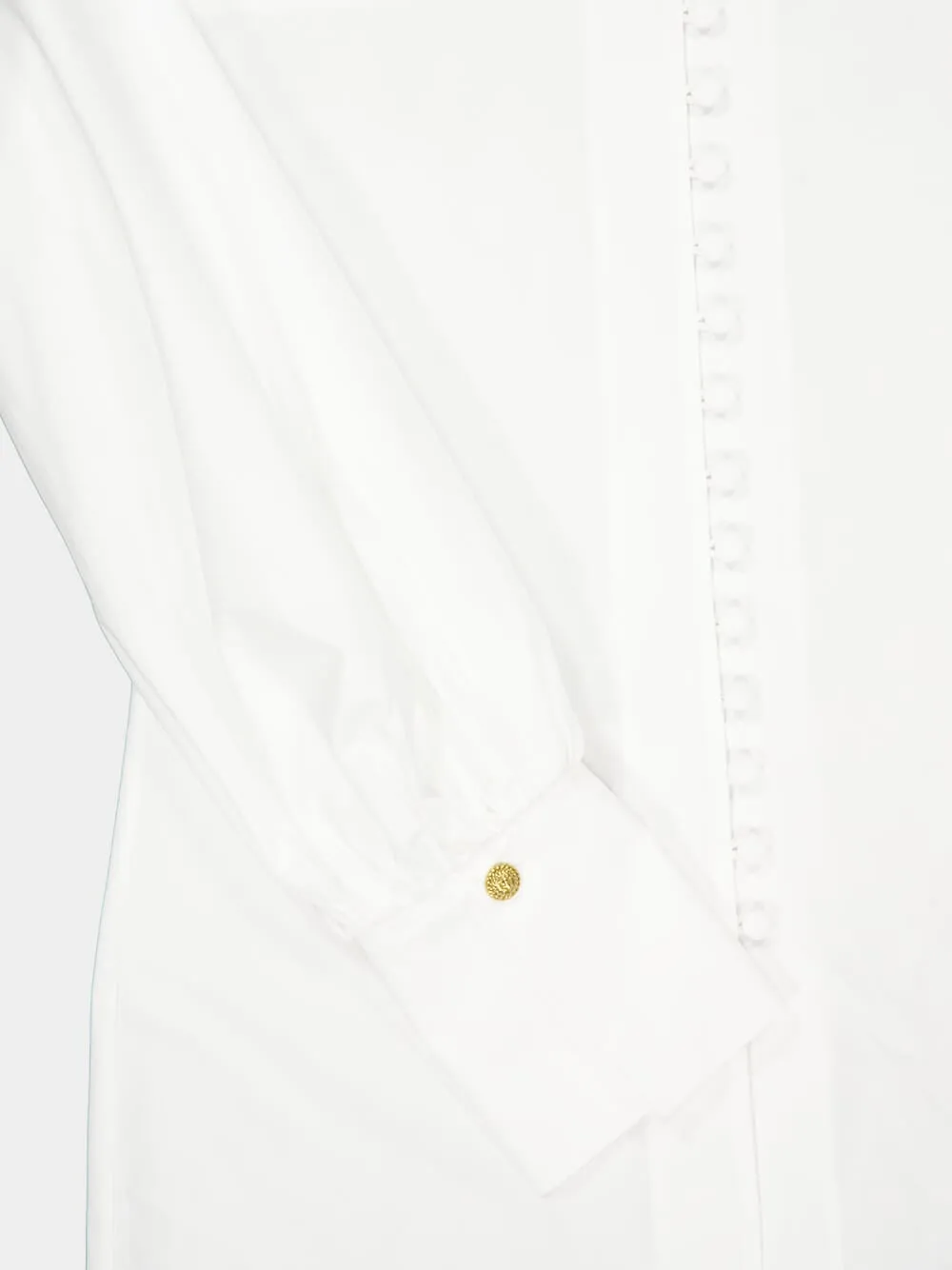 White Batwing Cotton Poplin Shirt sold by Fashion Clinic product image thumbnail 4