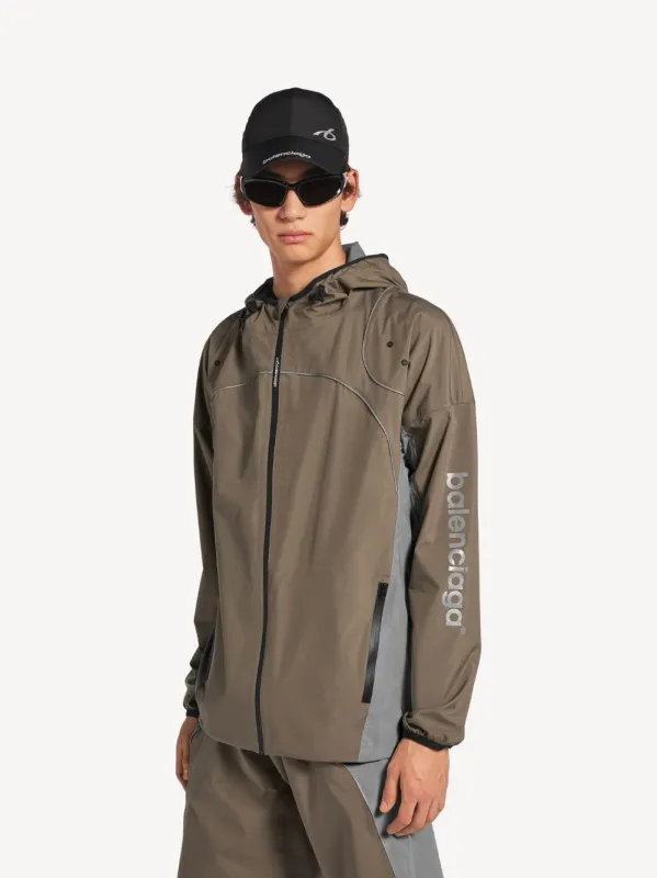 Grey Techwear Zip-Up Jacket made by Fashion Clinic