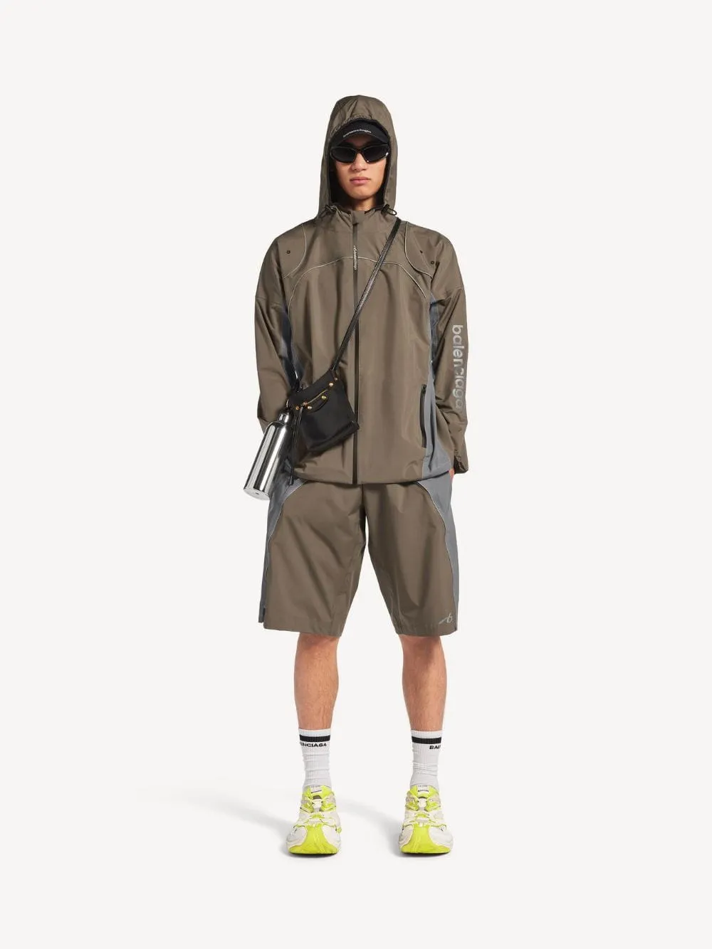 Grey Techwear Zip-Up Jacket sold by Fashion Clinic product image thumbnail 3