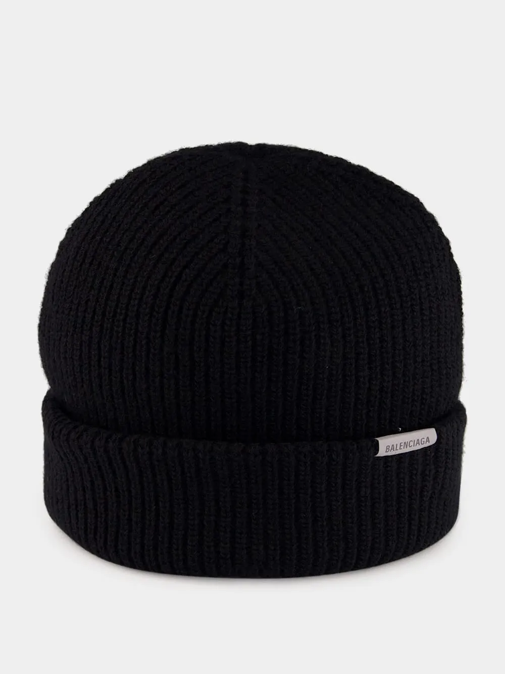Black Wool Beanie sold by Fashion Clinic product image thumbnail 3