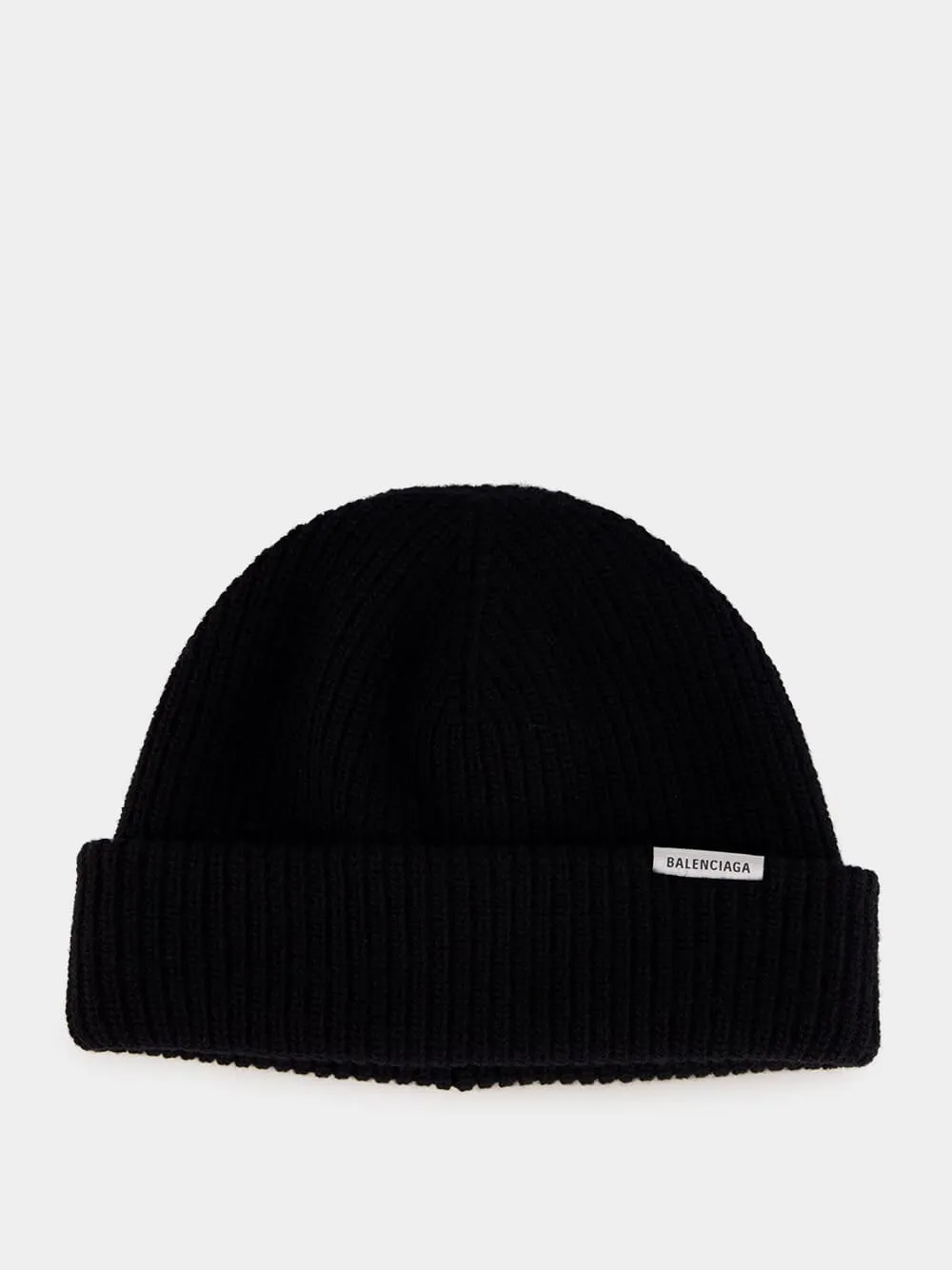 Black Wool Beanie sold by Fashion Clinic product image thumbnail 2