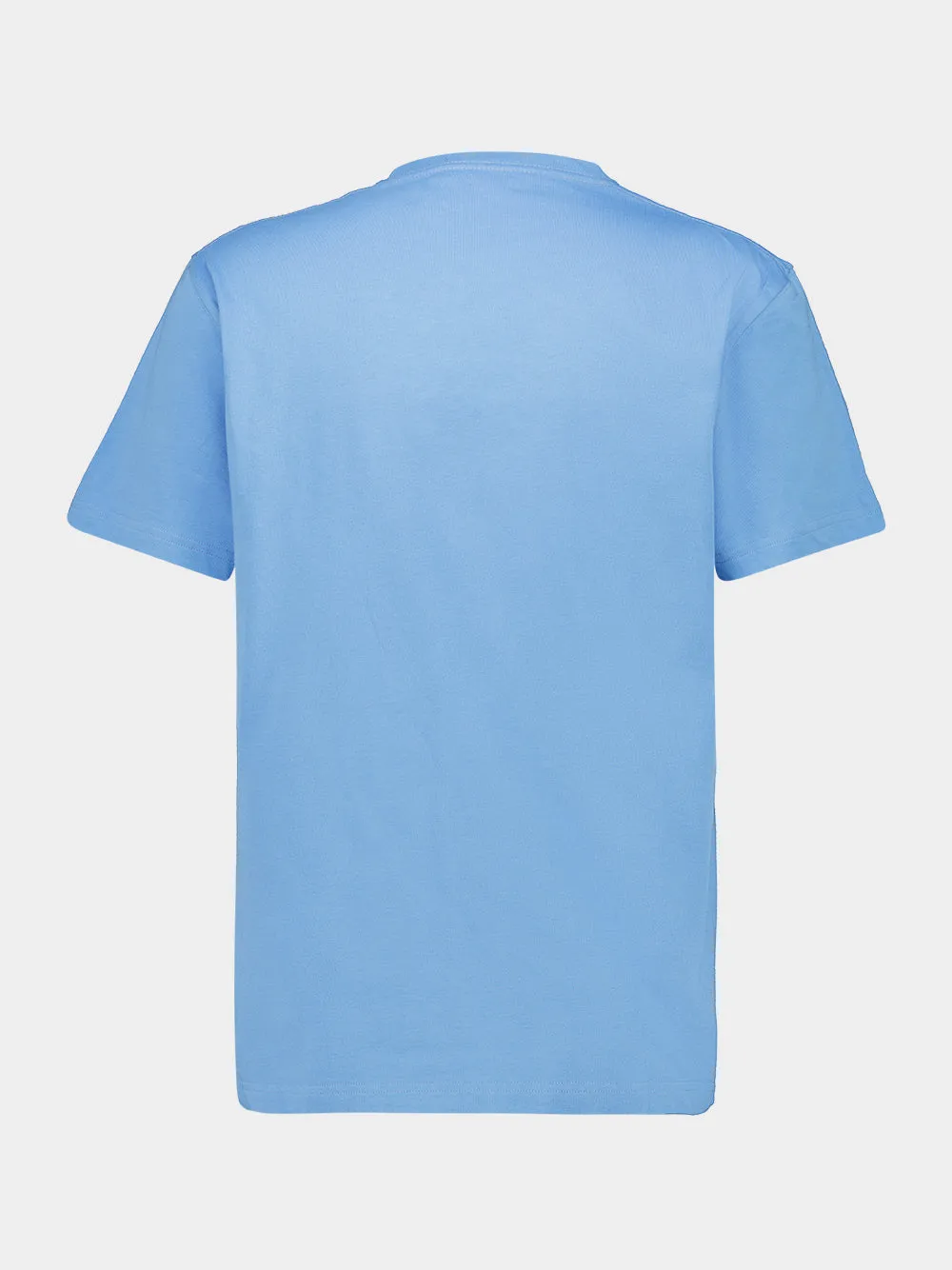 Blue Embossed Cotton T-Shirt sold by Fashion Clinic product image thumbnail 2