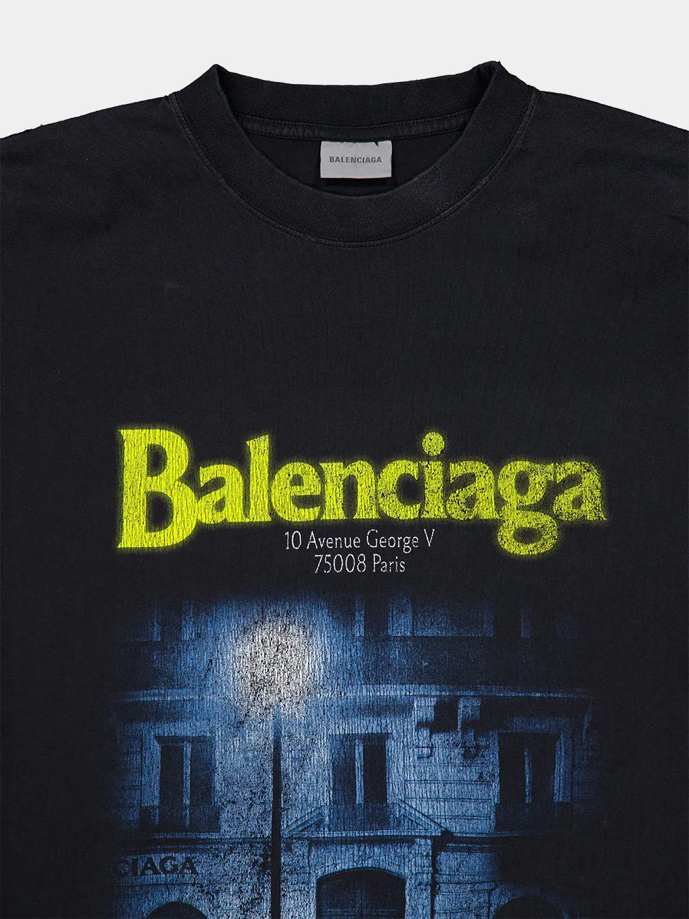 Washed Black Address Medium Fit T-Shirt sold by Fashion Clinic product image thumbnail 5