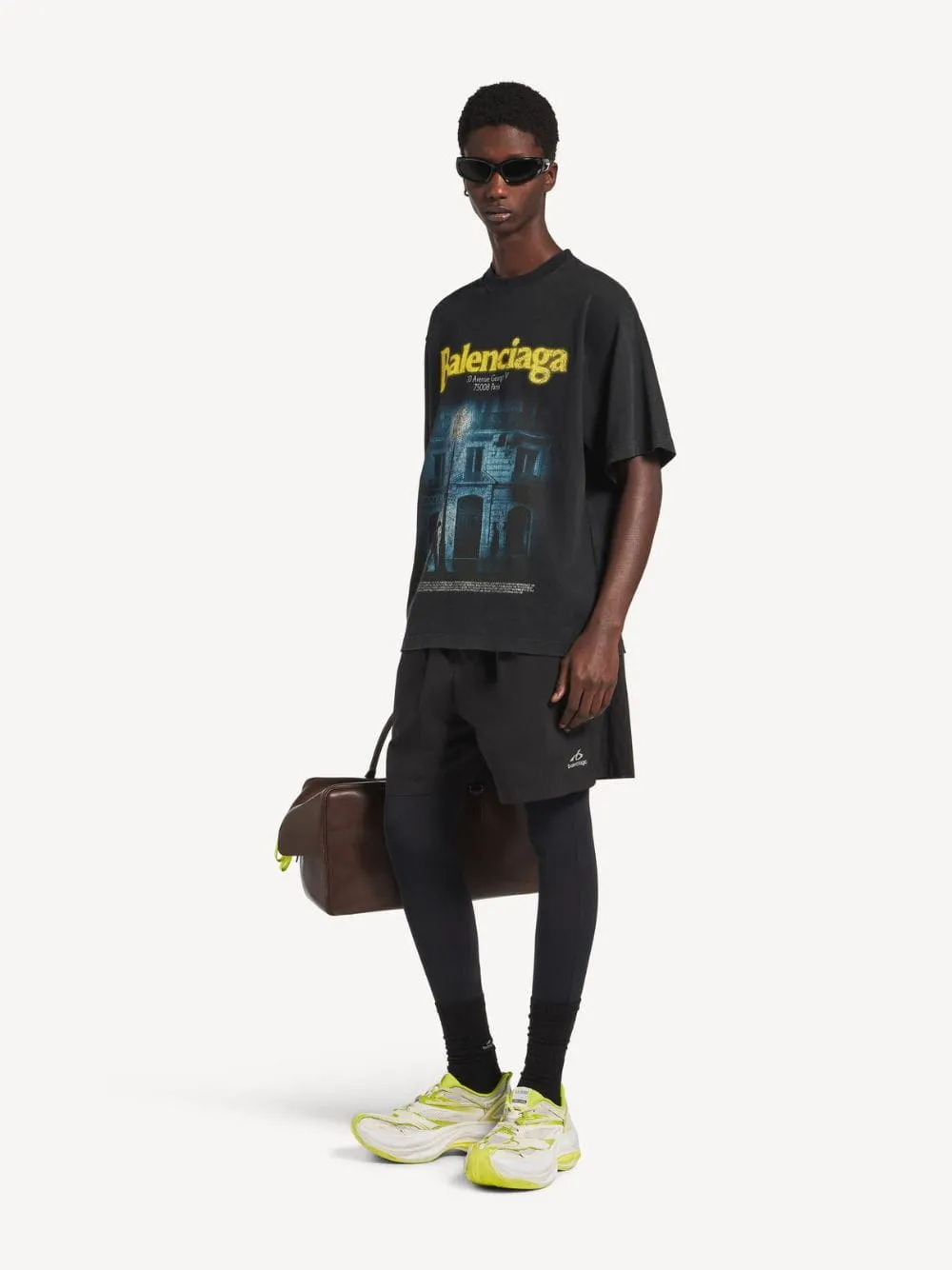Washed Black Address Medium Fit T-Shirt sold by Fashion Clinic