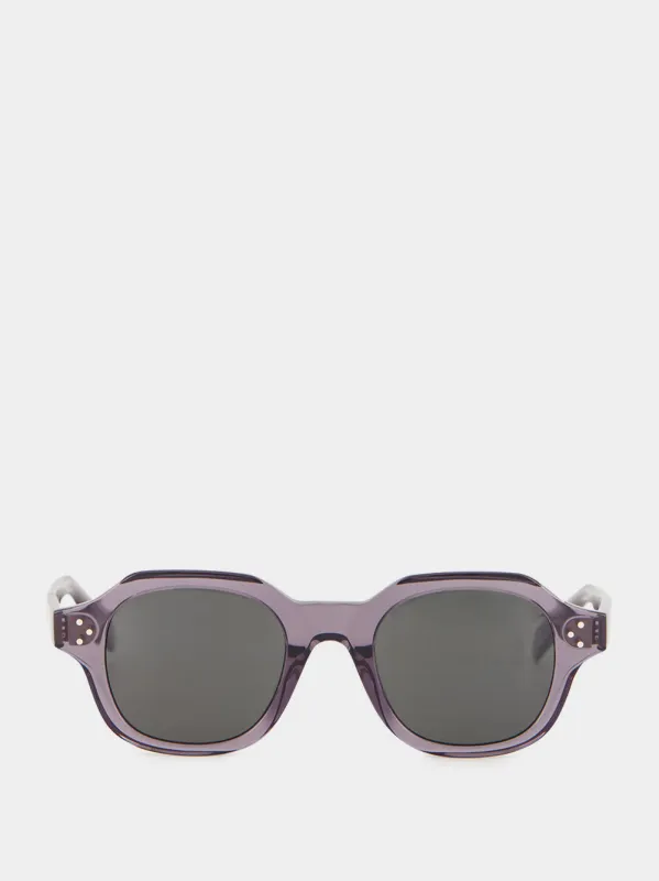 SUNGLASSES SQUOVAL BLACK FRAME 60 made by Celine