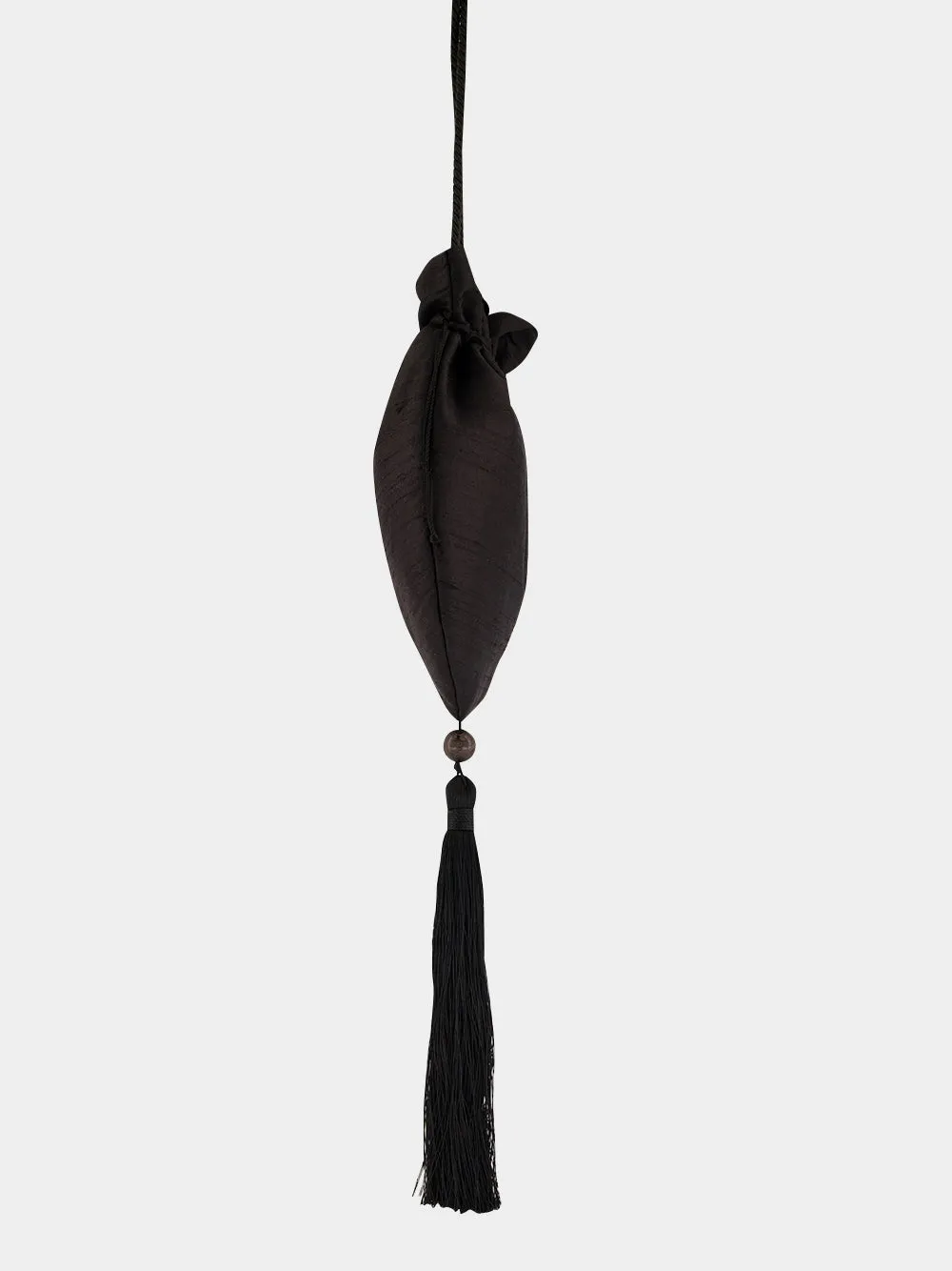 Étoile Black Raw Silk Pouch sold by Fashion Clinic product image thumbnail 5