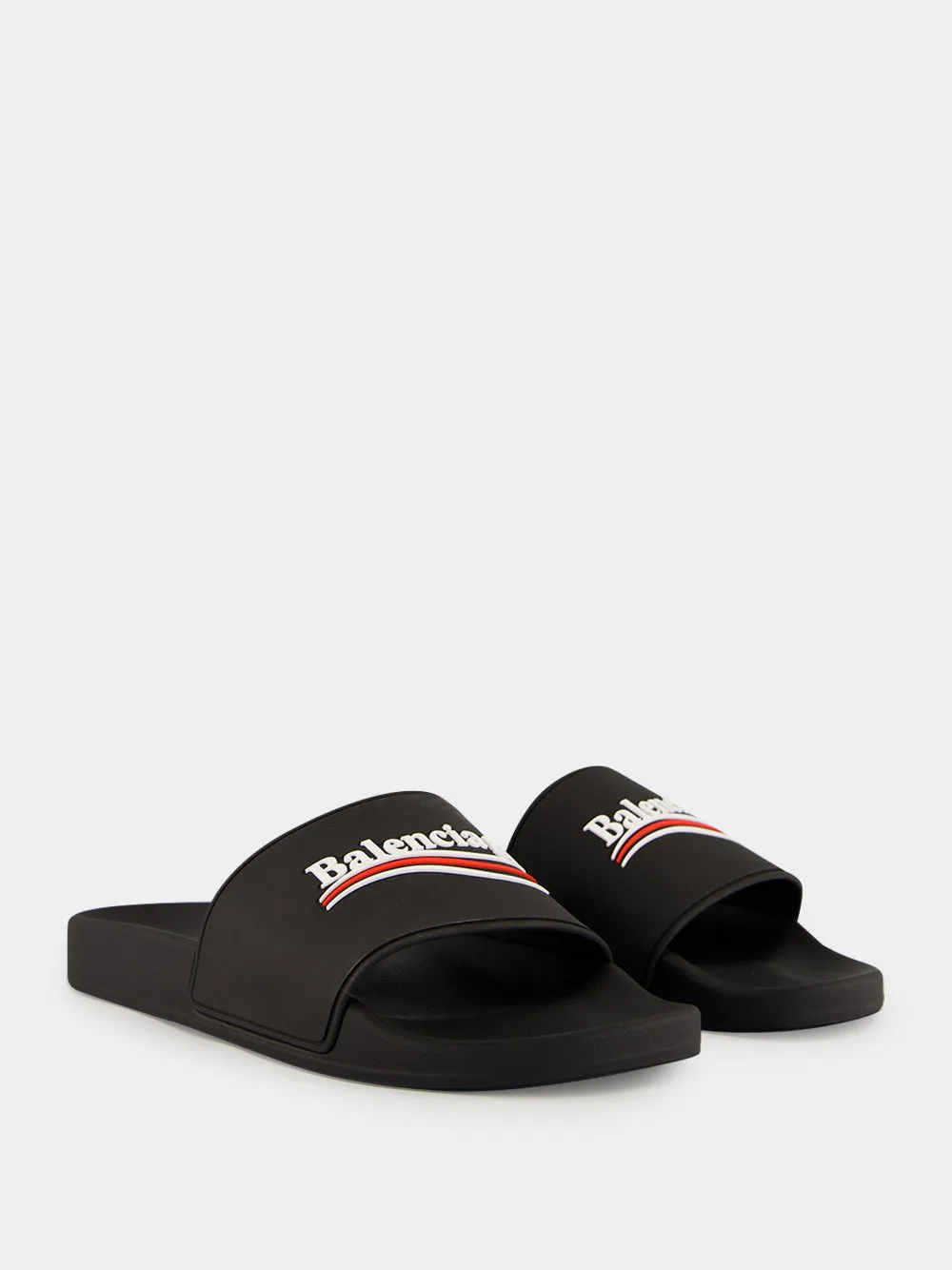 Black Pool Slide Sandals sold by Fashion Clinic product image thumbnail 3