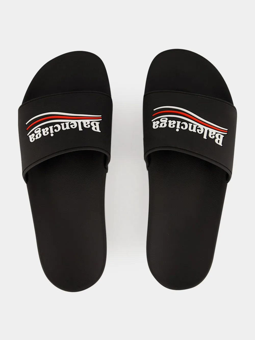 Black Pool Slide Sandals sold by Fashion Clinic product image thumbnail 4