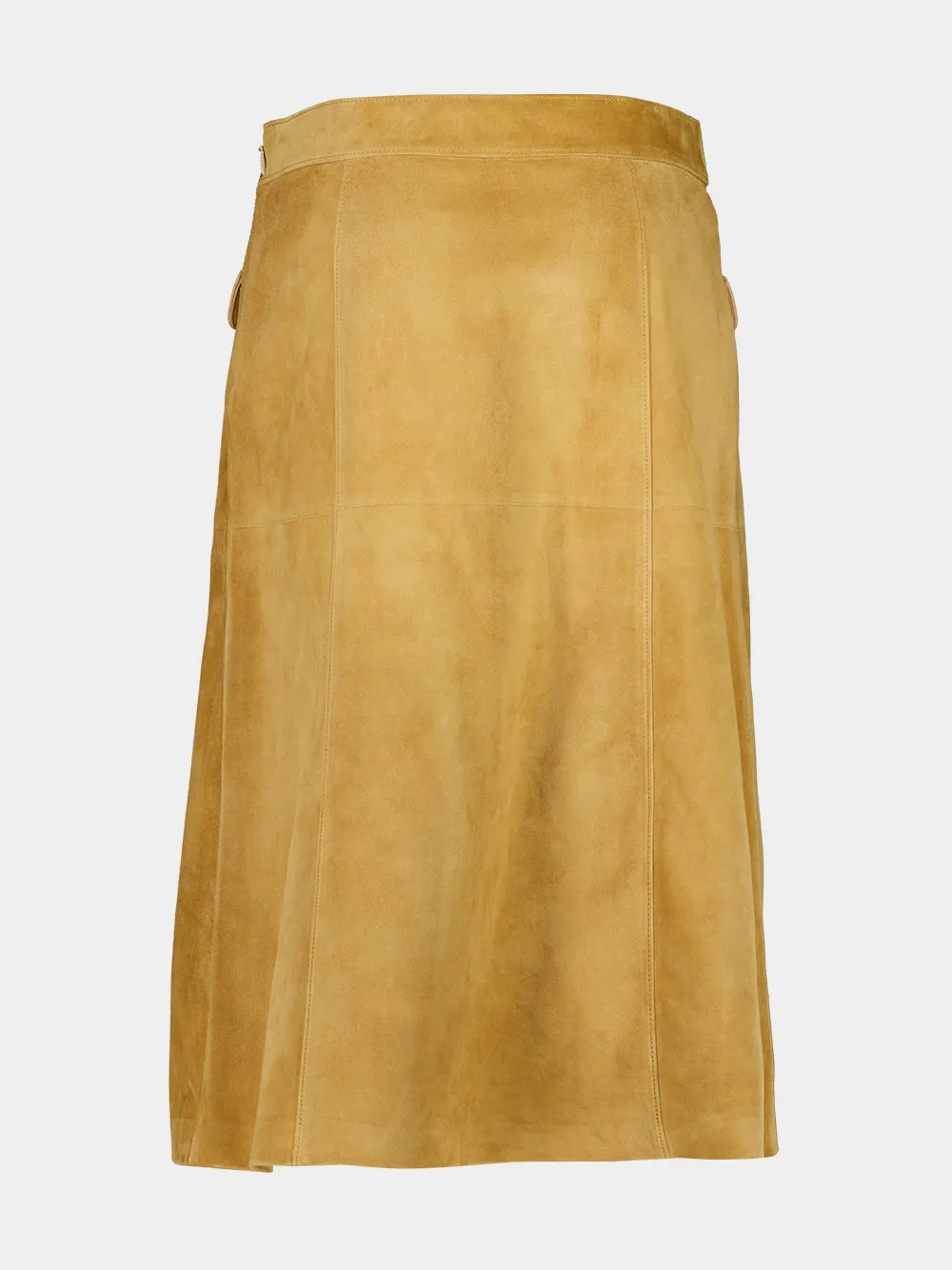 Camel Suede Skirt with Chain Detail sold by Fashion Clinic product image thumbnail 2