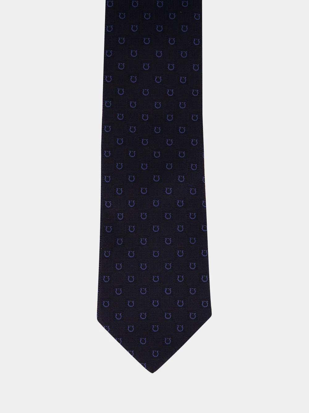 Dark Blue Gancini Silk Jacquard Tie sold by Fashion Clinic product image thumbnail 3