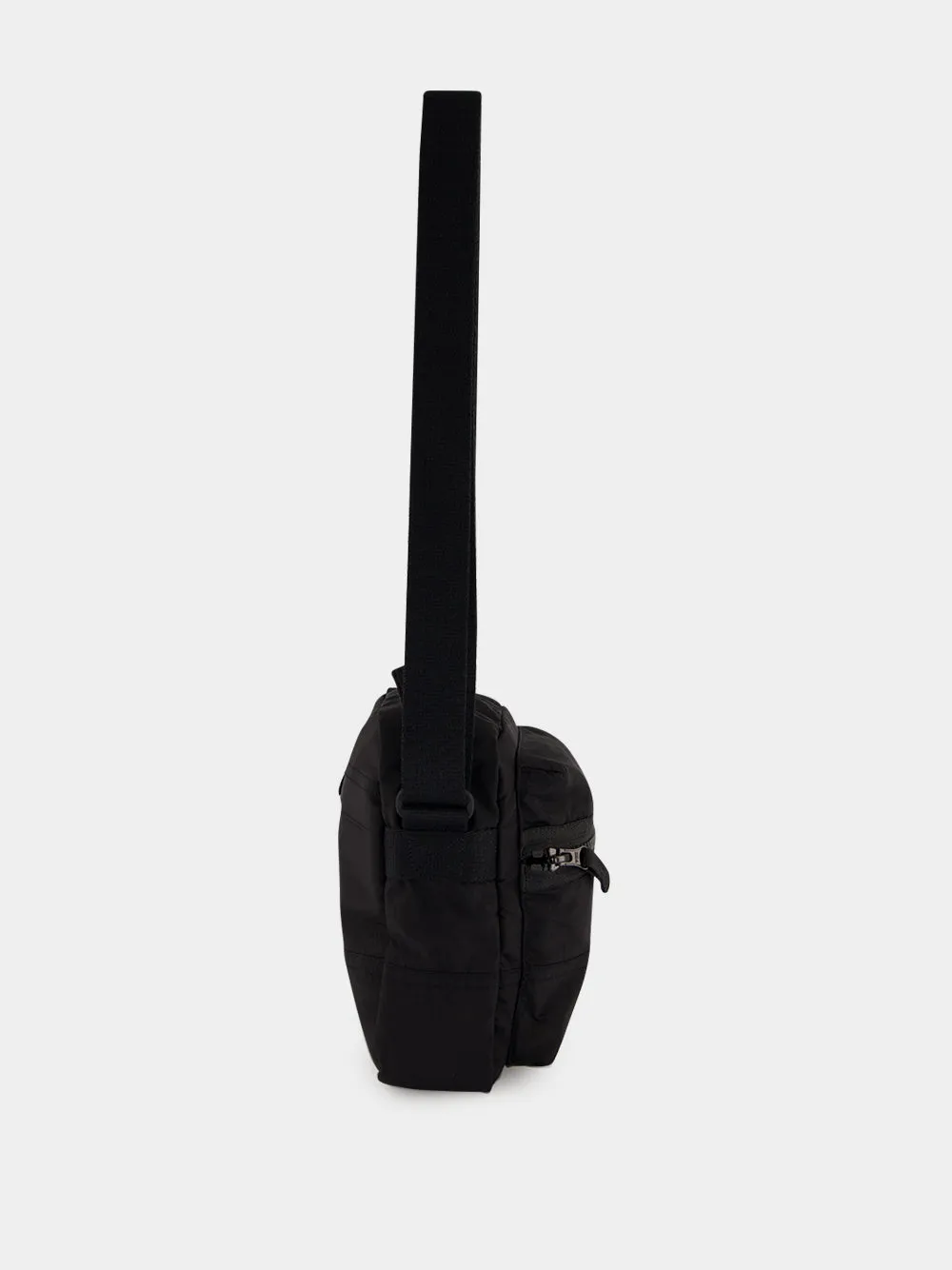Black Coated Nylon Crossbody Bag sold by Fashion Clinic product image thumbnail 4
