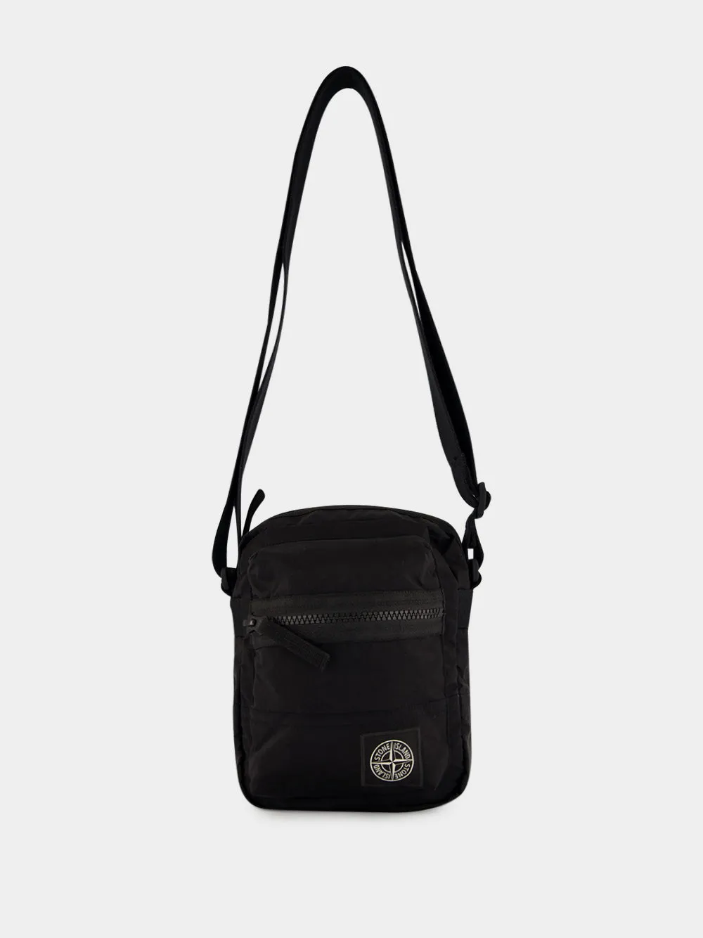Black Coated Nylon Crossbody Bag sold by Fashion Clinic product image thumbnail 2