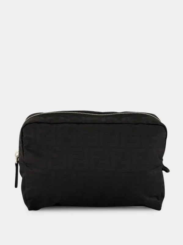Black Technical Fabric Toiletry Case made by Fendi