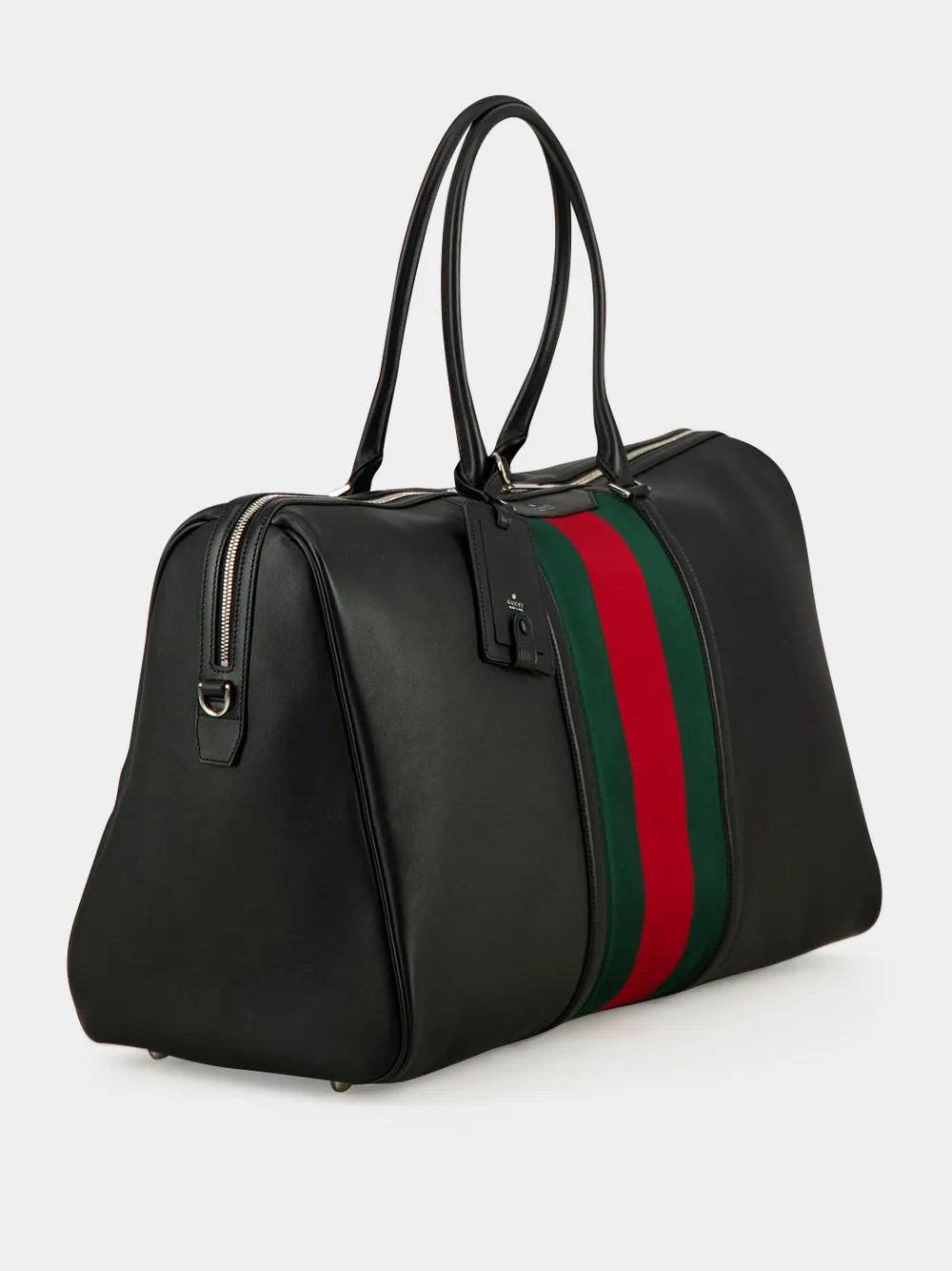 Black Mega Web Trademark Large Duffle Bag sold by Fashion Clinic product image thumbnail 3
