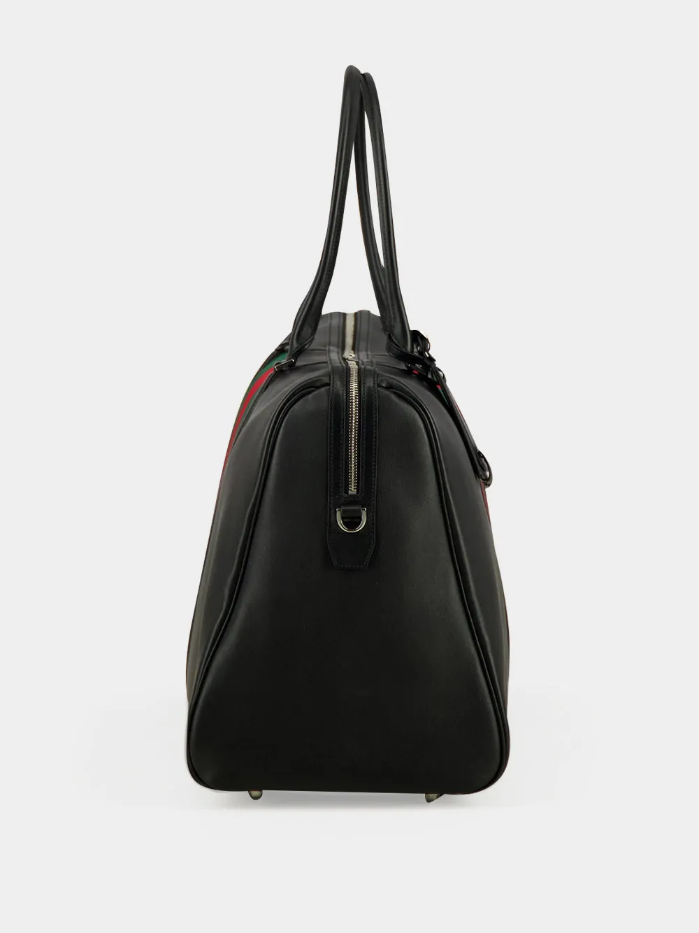 Black Mega Web Trademark Large Duffle Bag sold by Fashion Clinic product image thumbnail 4