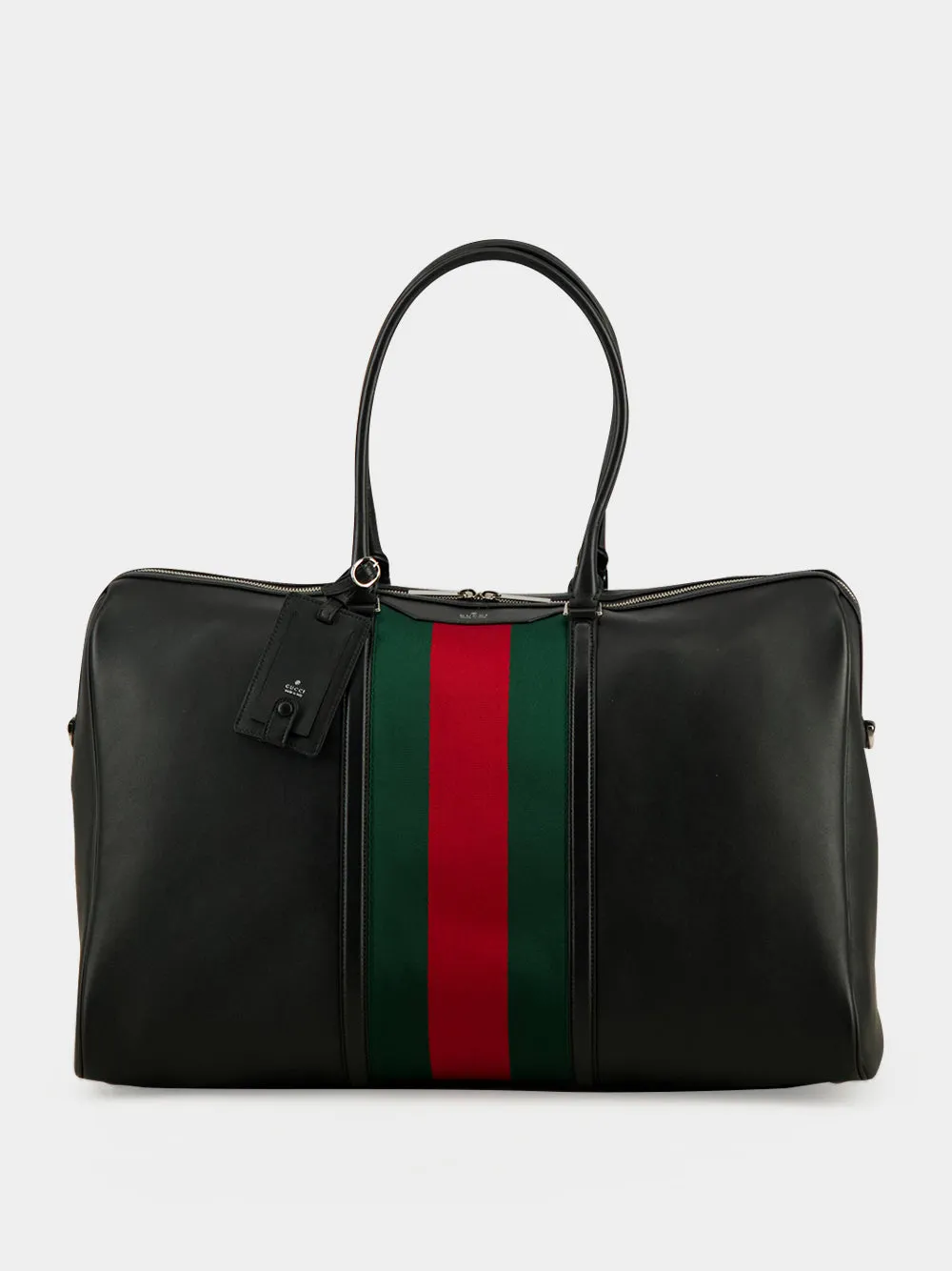 Black Mega Web Trademark Large Duffle Bag sold by Fashion Clinic
