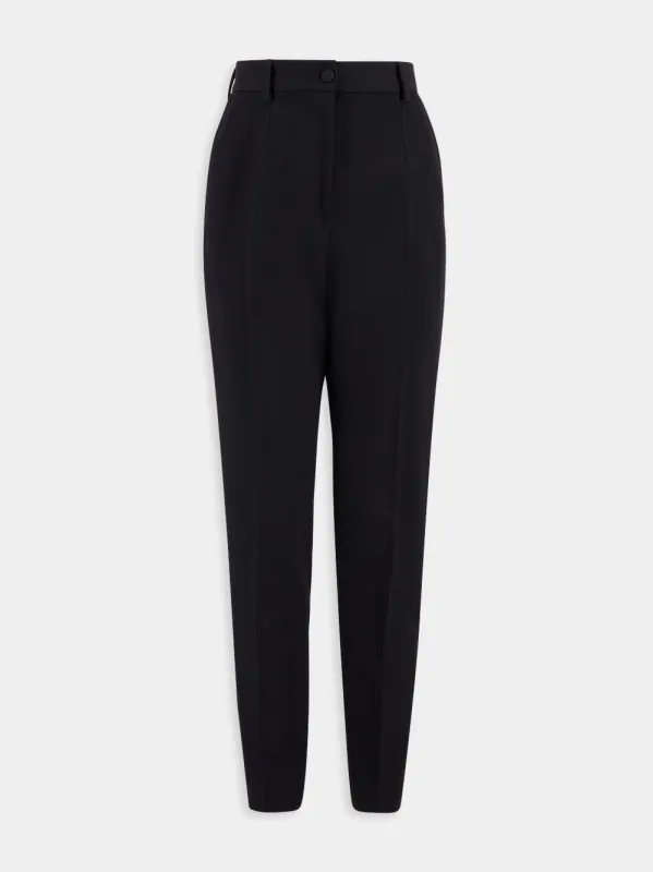 Wool Gabardine Cigarette Pants made by Dolce & Gabanna