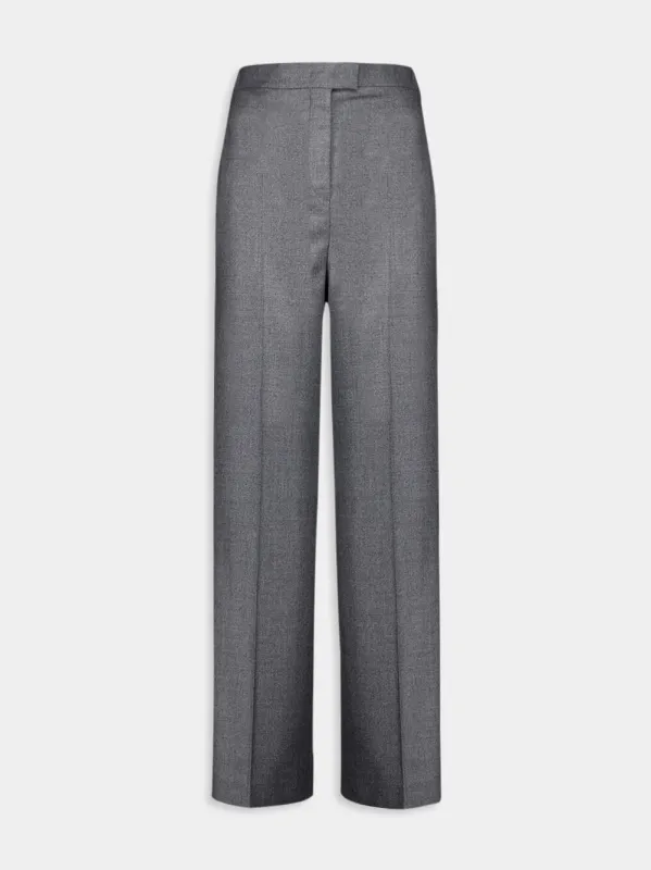 Wool Tailored Palazzo Trousers made by Fendi