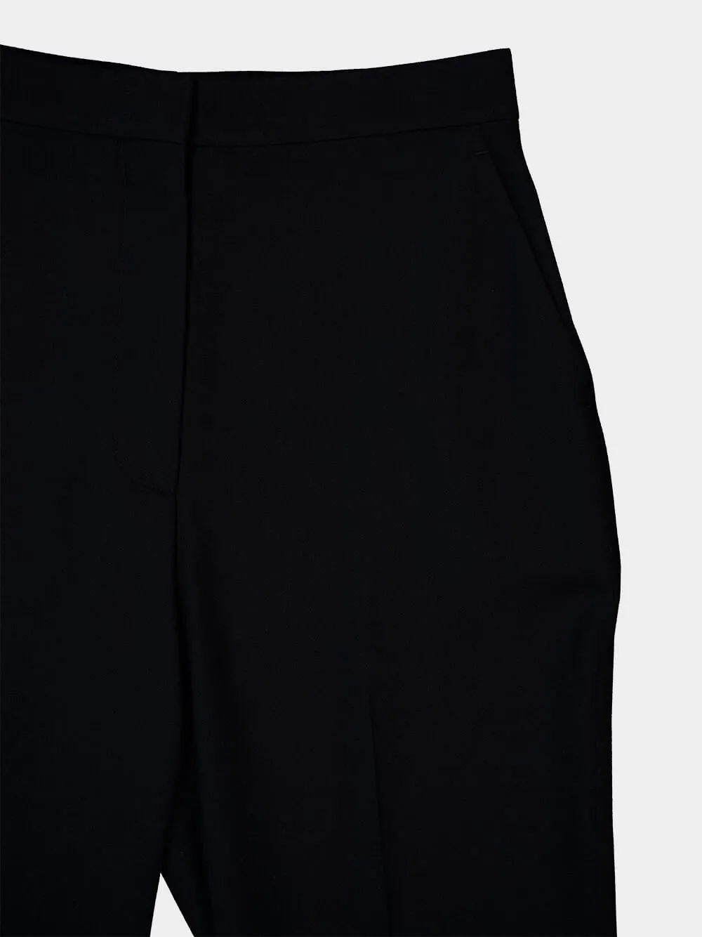 Black Classic Wool Cigarette Trousers sold by Fashion Clinic product image thumbnail 3