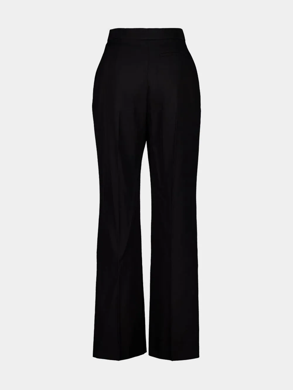 Black Classic Wool Cigarette Trousers sold by Fashion Clinic product image thumbnail 2