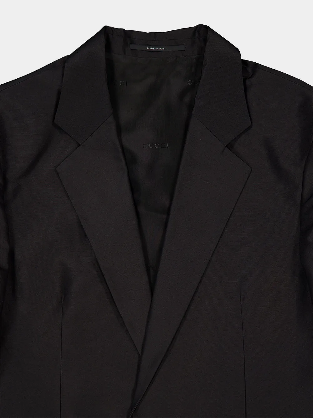 Black Fine Silk Faille Jacket sold by Fashion Clinic product image thumbnail 3