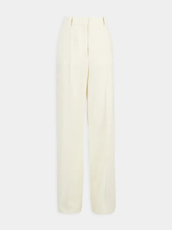Straight-Leg Wool Trousers made by Stella McCartney