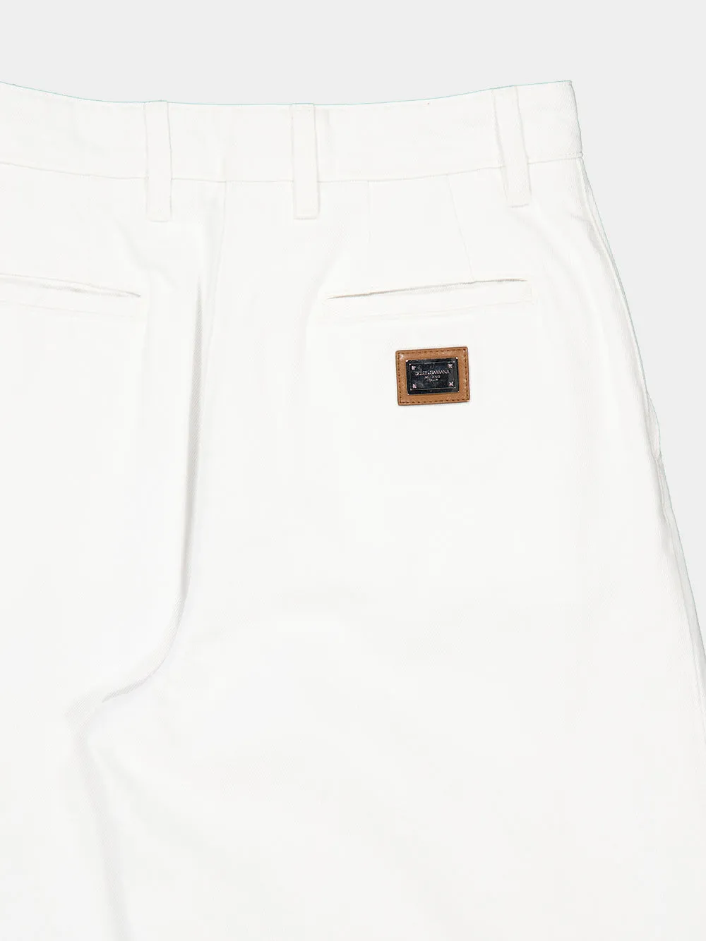 White Wide-Leg Denim Jeans sold by Fashion Clinic product image thumbnail 4
