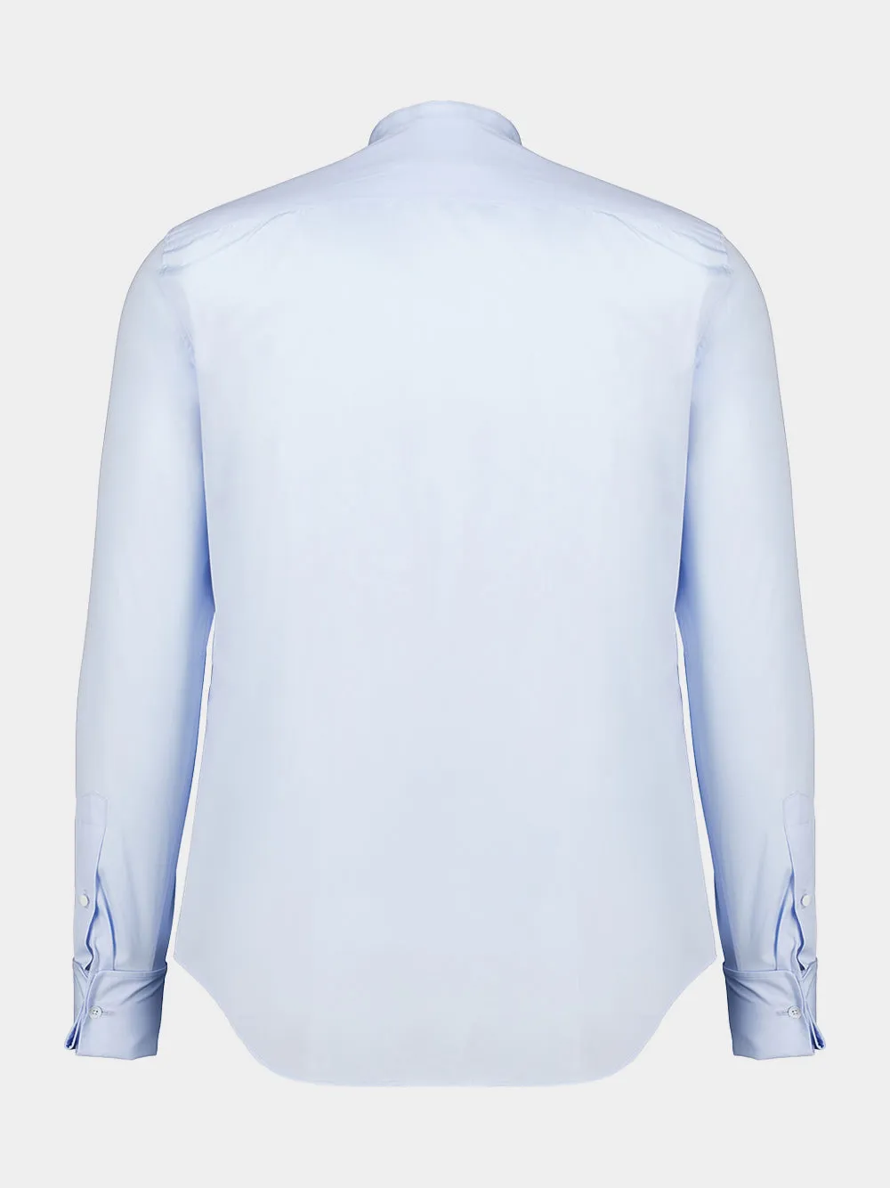 Light Blue Slim-Fit Cotton Poplin Shirt sold by Fashion Clinic product image thumbnail 2