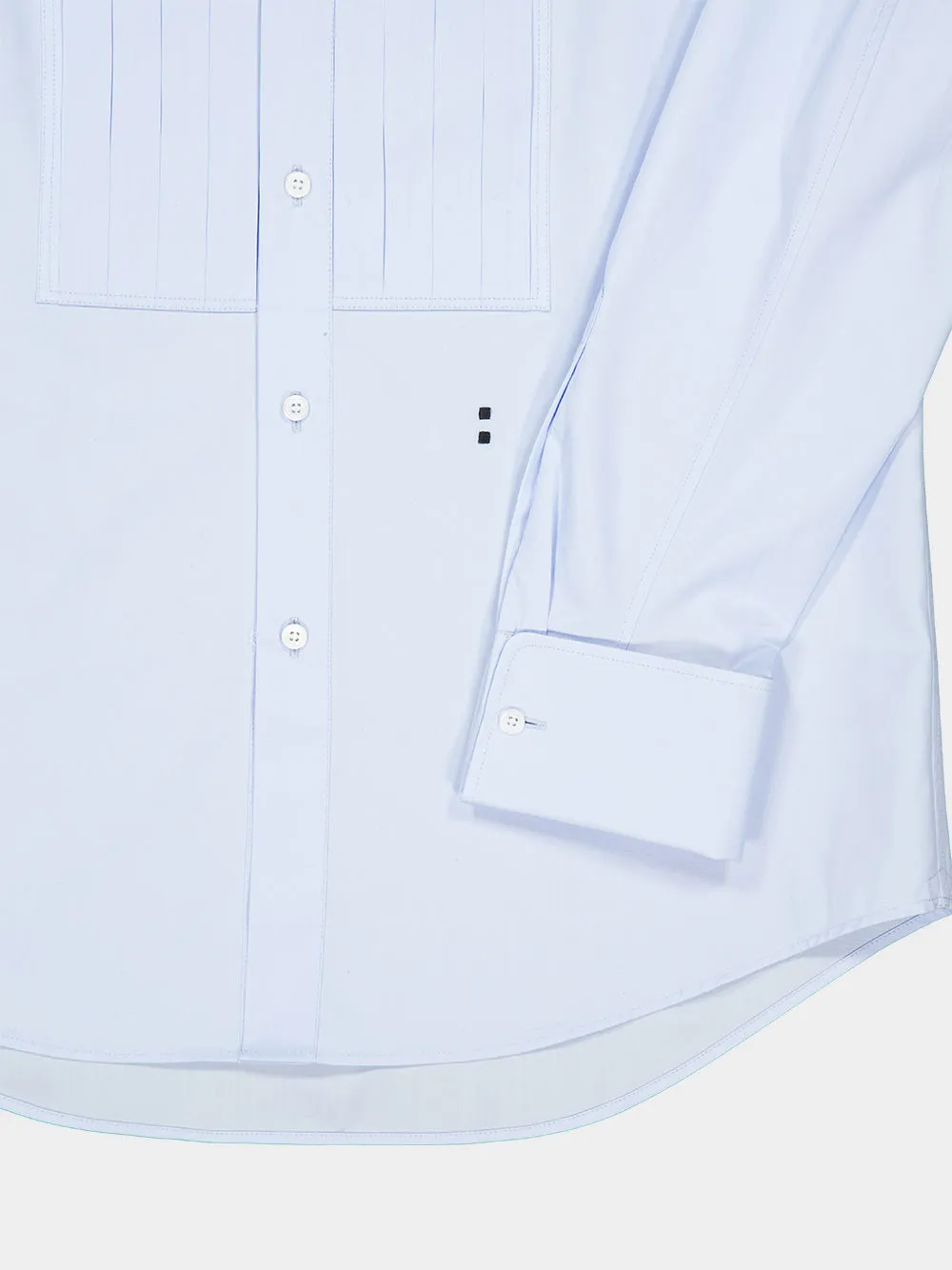 Light Blue Slim-Fit Cotton Poplin Shirt sold by Fashion Clinic product image thumbnail 4