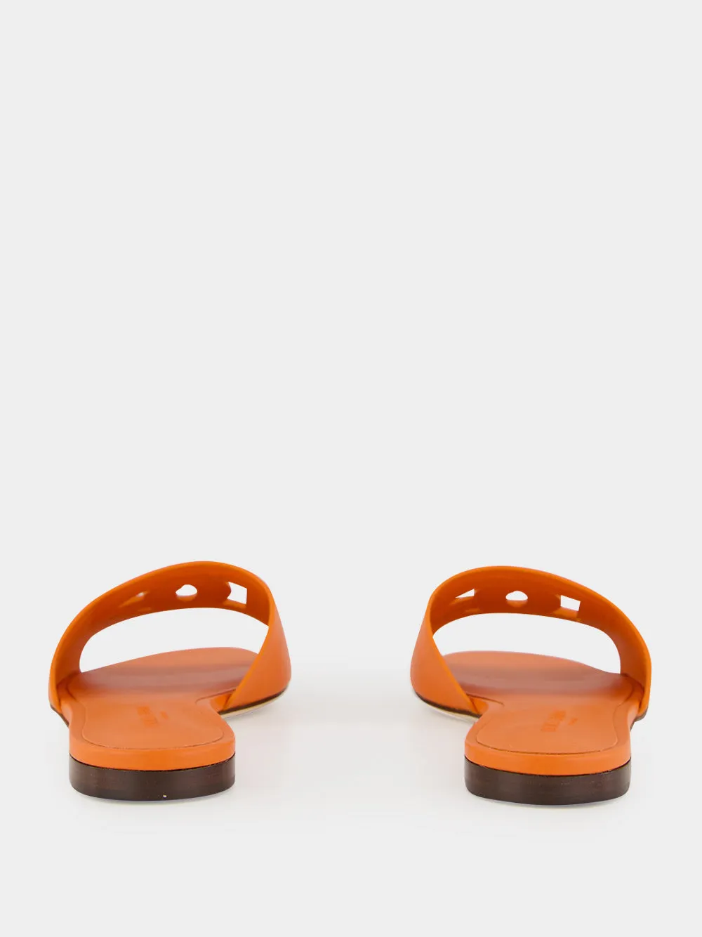 Orange DG Logo Calfskin Slides sold by Fashion Clinic product image thumbnail 5