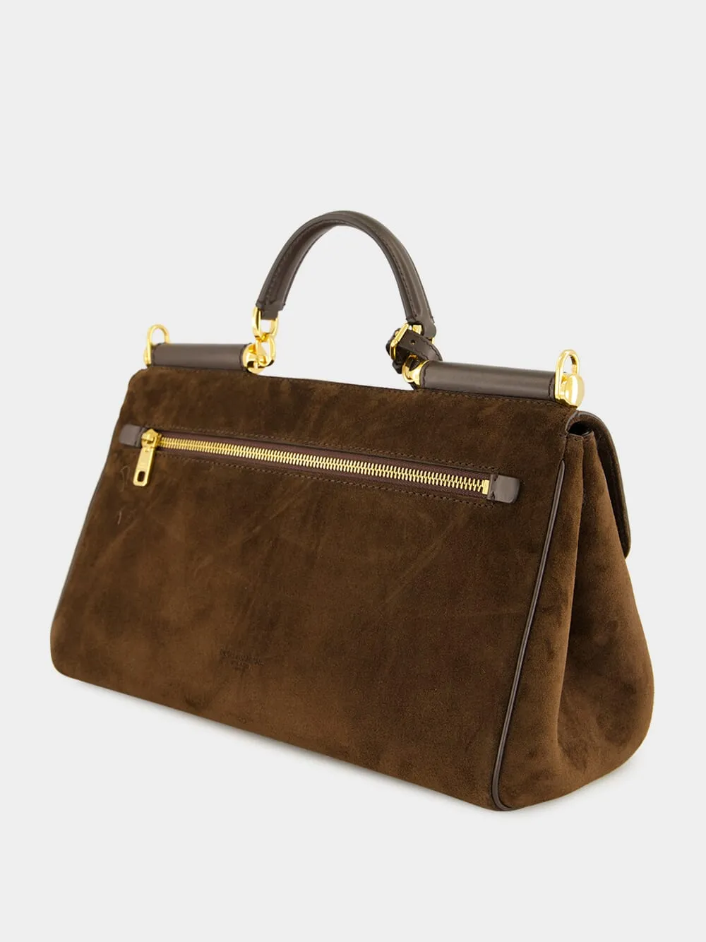 Ebony Brown Crosta Leather Handbag sold by Fashion Clinic product image thumbnail 5
