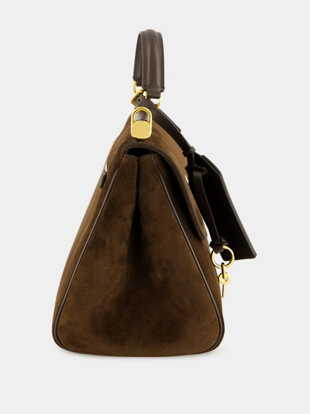 Ebony Brown Crosta Leather Handbag sold by Fashion Clinic product image thumbnail 4