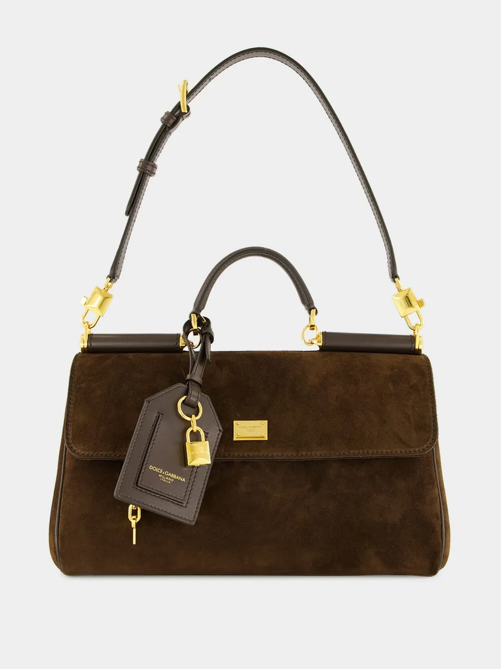 Ebony Brown Crosta Leather Handbag sold by Fashion Clinic product image thumbnail 2