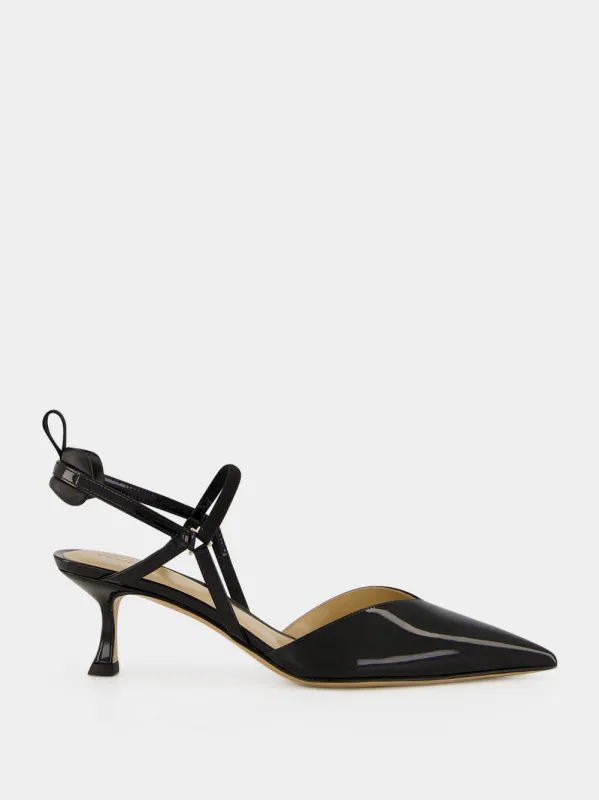 Black Very Colibrì Slingback Pumps made by Fendi