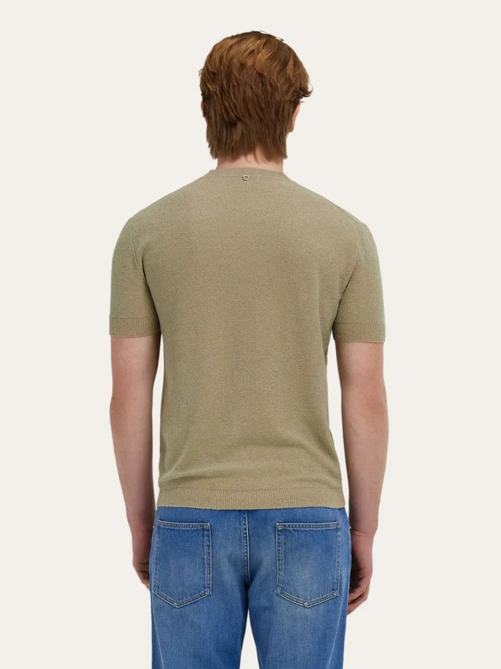 Safari Cotton Silk Knit T-Shirt sold by Fashion Clinic product image thumbnail 4