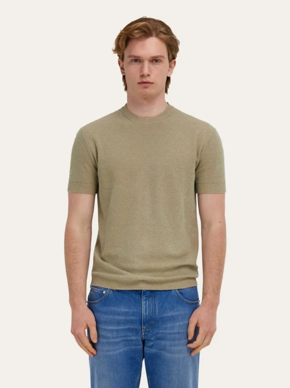 Safari Cotton Silk Knit T-Shirt sold by Fashion Clinic product image thumbnail 2