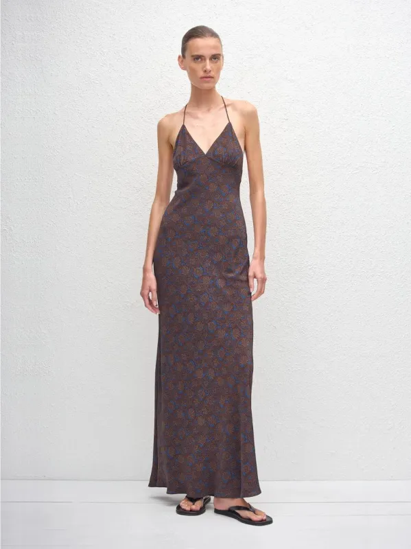Marrakesh Low Back Halter Dress made by Matteau