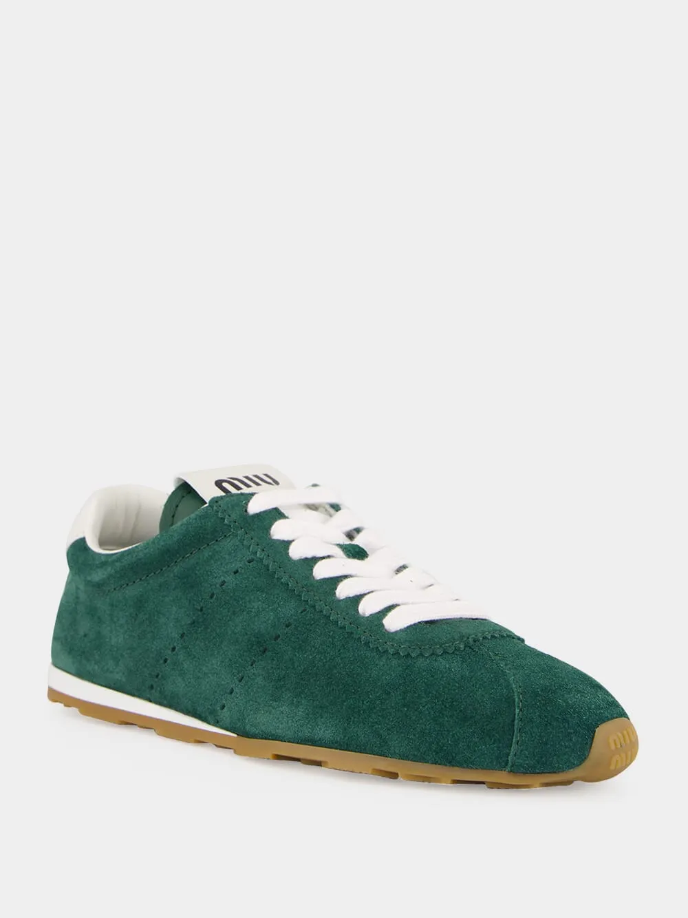 Green Plume Suede Sneakers sold by Fashion Clinic product image thumbnail 2